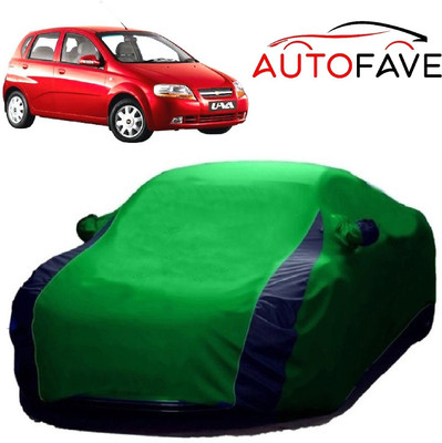 AutoFave Car Cover For Chevrolet UVA (With Mirror Pockets)(Green)
