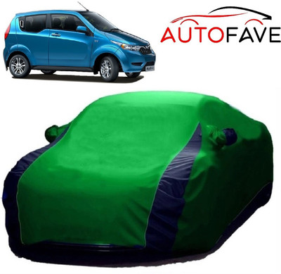AutoFave Car Cover For Mahindra e2o (With Mirror Pockets)(Green)