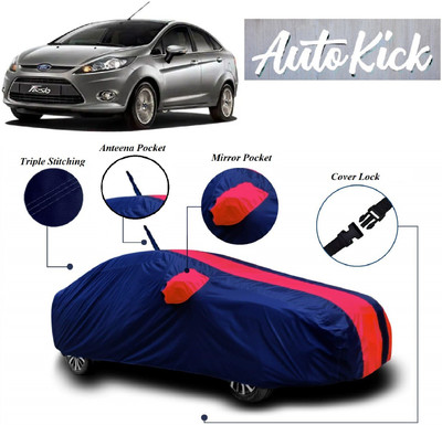 AutoKick Car Cover For Ford Fiesta (With Mirror Pockets)(Multicolor)