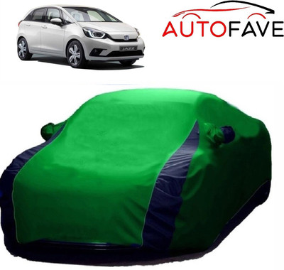 AutoFave Car Cover For Honda Jazz (With Mirror Pockets)(Green)