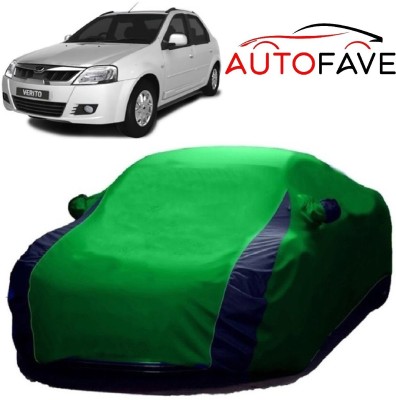 AutoFave Car Cover For Mahindra Verito (With Mirror Pockets)(Green)