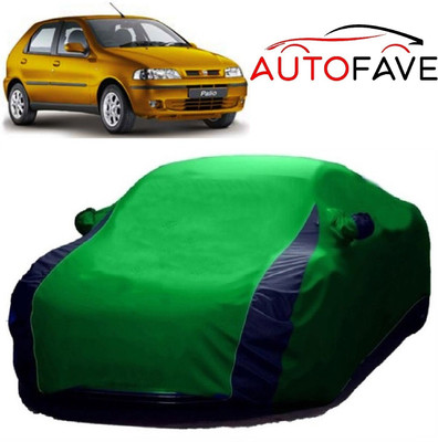 AutoFave Car Cover For Fiat Palio NV (With Mirror Pockets)(Green)