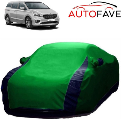 AutoFave Car Cover For Kia Carnival (With Mirror Pockets)(Green)