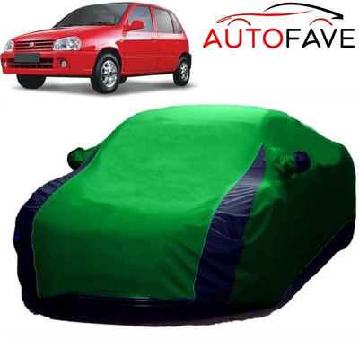 AutoFave Car Cover For Maruti Suzuki Zen (With Mirror Pockets)(Green)