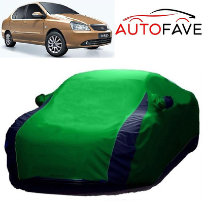 AutoFave Car Cover For Tata Indigo CS (With Mirror Pockets)(Green)