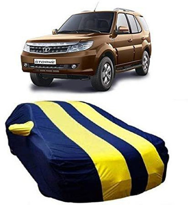 Aaka Creations Car Cover For Tata Safari Storme(Blue, Yellow)