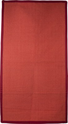 DA furnishing Red Cotton Area Rug(3 ft,  X 5 ft, Rectangle)