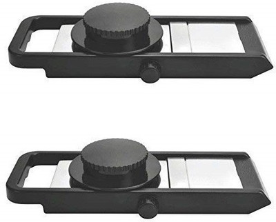 IMBROG (Pack of 2) Slicer for Kitchen Multipurpose Slicer Potato Onion Slicer Stainless Steel Vegetable Adjustable Mandoline Slicer and Grater Onion Slicer Machine, Potato Slicer(2)