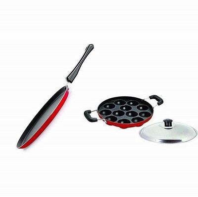 RBGIIT Non-Stick Coated Cookware Set(Aluminium, 3 - Piece)