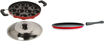 HM EVOTEK Non-Stick Coated Cookware Set(Aluminium, 3 - Piece)