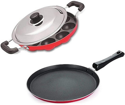 RBGIIT Non-Stick Coated Cookware Set(Aluminium, 3 - Piece)