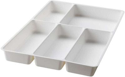 IKEA Empty Cutlery Holder Case(White  Holds 20 Pieces)