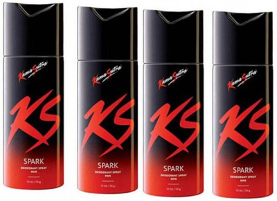 Kamasutra SPARK Deodorant Spray  -  For Men(600 ml, Pack of 4)
