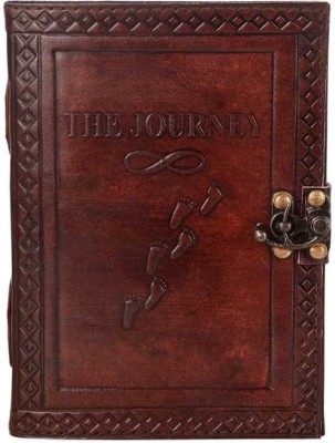 Kgn handicrafts Handmade A5 Diary Unruled 100 Pages(Brown)