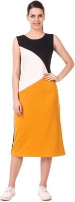 DyrectDeals Women Maxi Yellow Dress