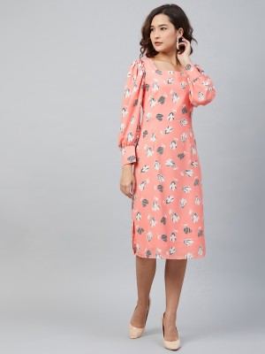 RARE Women A-line Pink Dress