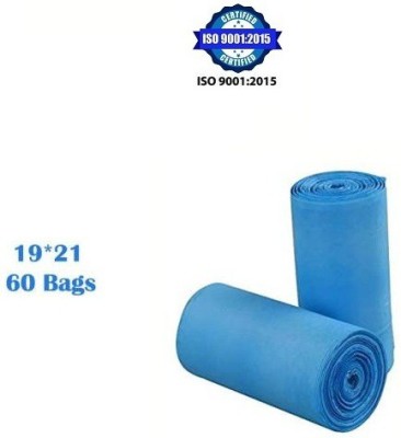 MJ Exim BLGB TWO ROLL 02 BLUE for home Medium 10 L Garbage Bag  Pack Of 60(60Bag )