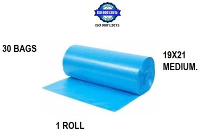 BRUZZLINE BLGB ONE ROLL 01 BLUE for home Medium 10 L Garbage Bag  Pack Of 30(30Bag )
