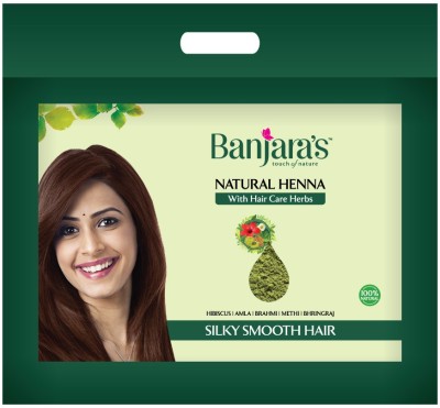 Banjara's Natural Henna Powder 1Kg, enriched with Amla, Brahmi, Bhringraj, Methi & Hibiscus(1000 g)