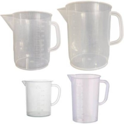 MRSC Plastic Measuring Jug/Jar/Cup (Combo of 4) for Kitchen and lab purpose Measuring Cup Set(250 ml, 500 ml, 1000 ml, 2000 ml)