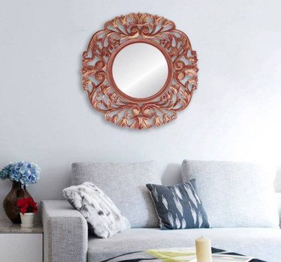 VAS Collection Home Antique979 Decorative Mirror(Round)