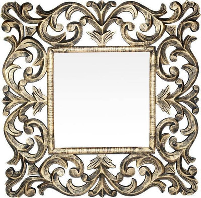 VAS Collection Home antique2417 Decorative Mirror(Square Finish : Glossy)