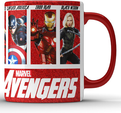 Unbounded Company The Avengers Story Red Edition Ceramic Coffee Mug(325 ml)