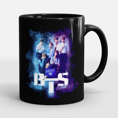 Sublikraft Army BTS Printed Ceramic Coffee Mug(330 ml)