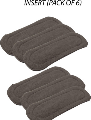 Pagwin diaper inserts reusable (Pack of 6) baby washable Cloths Inserts for baby (5 layer Cloth Diaper Insert Pad)