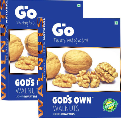 Go Organic Light Quarters Walnuts Kernels Walnuts(2 x 250 g)
