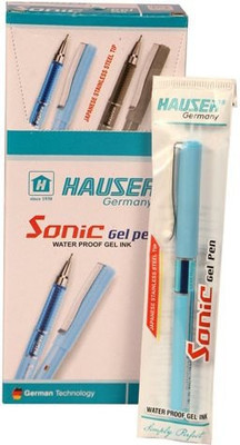 HAUSER SONIC Gel Pen(Pack of 20, Ink Color - Blue)