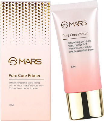 MARS Pore Cure Primer For Smoothing, Pore Filling & Perfect Base (T1) Primer  - 30 ml(Transparent)