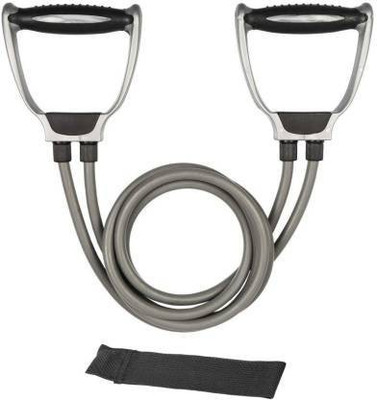 EMMKITZ Double Toning Resistance Tube + Door Anchor Resistance Tube(Grey)
