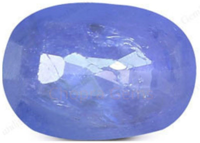 Chopra Gems Original & Natural Blue Sapphire / Neelam Gemstones With JGL Lab Certified Stone Stone Sapphire Silver Plated Ring