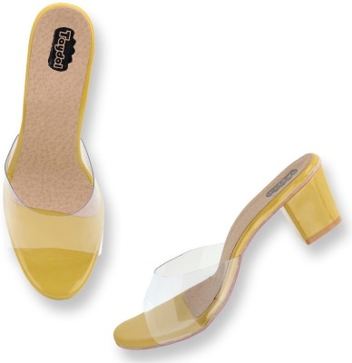 esparty Women Heels(Yellow , 7)