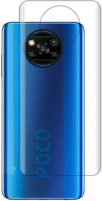 HOBBYTRONICS Back Screen Guard for POCO X3(Pack of 1)