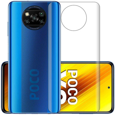HOBBYTRONICS Back Screen Guard for POCO X3(Pack of 1)