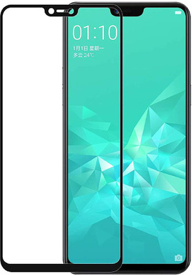 ISHANGEL Edge To Edge Tempered Glass for Oppo A3s, OPPO A5(Pack of 1)