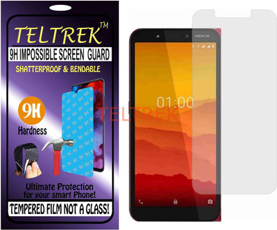 TELTREK Tempered Glass Guard for NOKIA C1 PLUS (Flexible, Unbreakable)(Pack of 1)