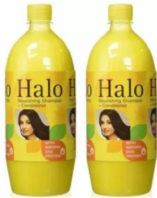 Halo Nourishing shampoo with Egg ( Pack of -2 pc )(1 L)