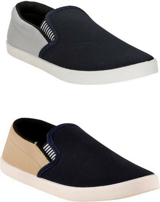 WELDONE Mens 2 Pair Combo Loafers For Men(Multicolor , 9)