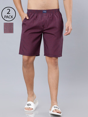 HIGHLANDER Checkered Men Multicolor Basic Shorts