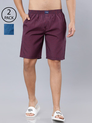 HIGHLANDER Checkered Men Multicolor Regular Shorts