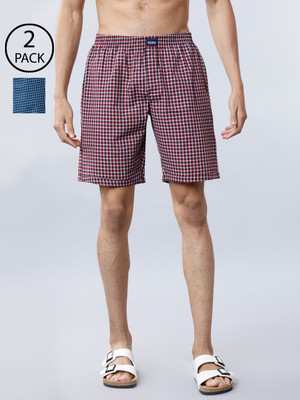 HIGHLANDER Checkered Men Multicolor Regular Shorts