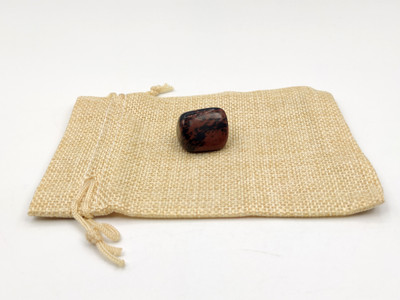 Plus Value Mahogany Obsidian Pocket Stone Regular Asymmetrical Crystal Stone(Multicolor 1 g)