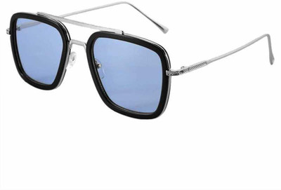 Aantic Rectangular Sunglasses(For Men, Blue)