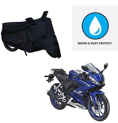 Feel heaven Two Wheeler Cover for Yamaha(R15, Black)