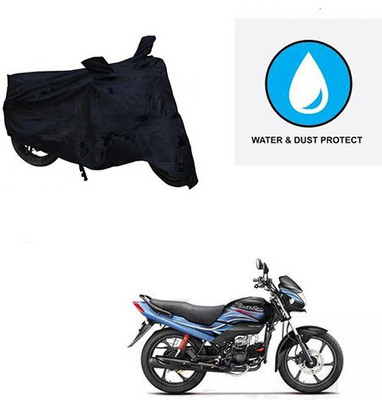 Feel heaven Two Wheeler Cover for Hero(Passion Plus, Black)