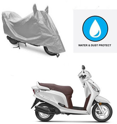 saanvi Two Wheeler Cover for Honda(Aviator, Silver)