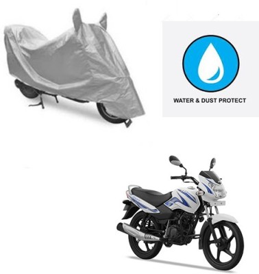 Atulit enterprises Two Wheeler Cover for TVS(Star Sport, Silver)